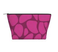 Stampa animalier giraffa rosa, Borsa da toilette Borsa per trucco Borsa per cosmetici Borsa da toilette da viaggio portatile