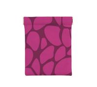 Stampa animalier giraffa rosa, Spremere il portafoglio superiore da donna Borsa portaoggetti Piccola portamonete Portamonete