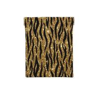 Stampa animalier glitter oro, Spremere il portafoglio superiore da donna Borsa portaoggetti Piccola portamonete Portamonete