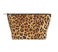 Stampa animalier leopardata, Borsa da toilette Borsa per trucco Borsa per cosmetici Borsa da toilette da viaggio portatile