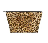 Stampa animalier leopardata, Borsa da toilette Borsa per trucco Borsa per cosmetici Borsa da toilette da viaggio portatile