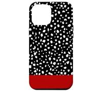 Stampa animalier rossa con macchie dalmate Custodia per iPhone 12 Pro Max