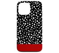 Stampa animalier rossa con macchie dalmate Custodia per iPhone 13 Pro Max