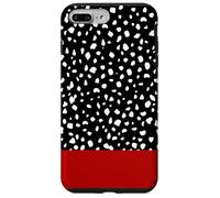 Stampa animalier rossa con macchie dalmate Custodia per iPhone 7 Plus/8 Plus