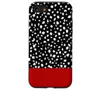 Stampa animalier rossa con macchie dalmate Custodia per iPhone SE (2020) / 7 / 8
