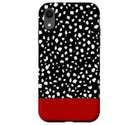 Stampa animalier rossa con macchie dalmate Custodia per iPhone XR