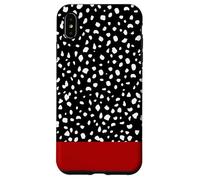 Stampa animalier rossa con macchie dalmate Custodia per iPhone XS Max
