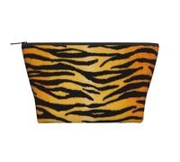 Stampa animalier Tigre Nero Oro, Borsa da toilette Borsa per trucco Borsa per cosmetici Borsa da toilette da viaggio portatile