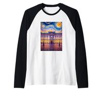 Stampa artistica a mosaico di Buckingham Palace, Maglia con Maniche Raglan