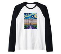 Stampa artistica a mosaico di Buckingham Palace, Maglia con Maniche Raglan