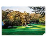 Stampa artistica Augusta National Golf Holes 11 12 Golden Bell White Dogwood ...