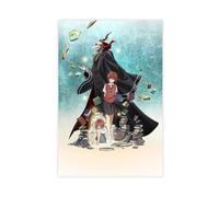 Stampa artistica da parete a tema anime The Ancient Magus 'Bride 1, decorazione artistica da parete per soggiorno e camera da letto, 60 x 90 cm