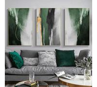 Stampa artistica da parete astratta moderna verde grigio e oro stampe artistiche da parete verde astratto verde nero e oro immagini per soggiorno arte moderna verde scuro pittura astratta decorazione