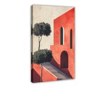 Stampa artistica da parete con architettura moderna e minimalista, stampa su tela, per soggiorno, camera da letto, 30 x 45 cm