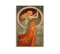 Stampa artistica da parete con arciere in stile Liberty, stampa classica, poster vintage, stampa artistica da parete senza tempo, moderna decorazione da appendere, 50 x 75 cm