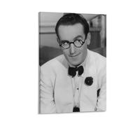 Stampa artistica da parete con attore del film americano Harold Lloyd, decorazione artistica da parete per la casa, 50 x 75 cm