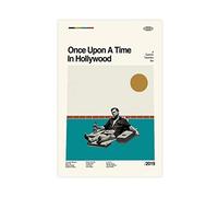 Stampa artistica da parete con film comici Once Upon a Time in Hollywood, decorazione artistica da parete per soggiorno e camera da letto, senza cornice, 30 x 45 cm
