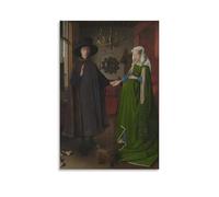 Stampa artistica da parete con immagine di Arnolfini's Wedding, Jan Van Eyck, poster artistico da parete per la stanza, 40 x 60 cm