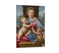 Stampa artistica da parete con immagine di Madonna Garvagh Raffaello, decorazione artistica da parete, poster per la casa, 60 x 90 cm