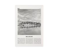 Stampa artistica da parete con mappa della città di Belgrado, Serbia, Beograd, Paesaggio della città dell'Europa, decorazione artistica da parete, per casa, bar, ristorante, garage, caffetteria, idea