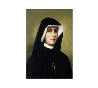 Stampa artistica da parete con ritratto di Santa Faustina, stampa artistica da parete moderna per camera da letto, senza cornice, 30 x 45 cm