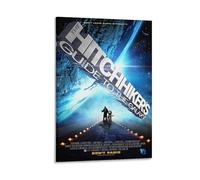 Stampa artistica da parete con scritta "The Hitchhiker's Guide to the Galaxy", commedia fantascientifica, divertente decorazione artistica da parete (11), poster decorativo da appendere, 60 x 90 cm