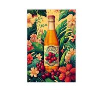 Stampa artistica da parete con soda brasiliana guaranà e soda su tela, decorazione artistica da parete per soggiorno e camera da letto, 40 x 60 cm
