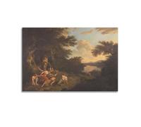 Stampa artistica da parete con stampa artistica da appendere alla parete della famiglia e camera da letto, motivo: The Punishment of Dirce The Death of Orpheus by Thomas Jones, 50 x 75 cm