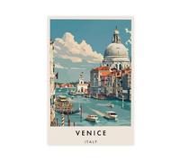 Stampa artistica da parete con stampa di viaggio di Venezia, per soggiorno, camera da letto, 20 x 30 cm