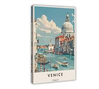 Stampa artistica da parete con stampa di viaggio di Venezia, per soggiorno, camera da letto, 20 x 30 cm