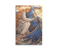 Stampa artistica da parete con stampa raggiante, poster con fiabe, stampa stravagante, su tela, decorazione artistica da parete, moderna, poster decorativo da appendere (60 x 90 cm)