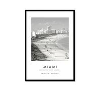 Stampa artistica da parete in bianco e nero con stampa artistica da viaggio, poster con paesaggio urbano di Amsterdam, Arizona, Barcellona, Chicago, Parigi, New York, Los Angeles, Los Angeles, Londra