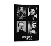 Stampa artistica da parete in stile vintage con foto dei Depeche Singer Band Mode, stampa artistica da parete, stile moderno, con cornice, 20 x 30 cm