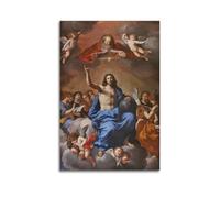Stampa artistica da parete moderna su tela, poster religioso, figura spirituale, insegnamento, decorazione, ispirazione, pittura creativa, 50 x 75 cm, senza cornice