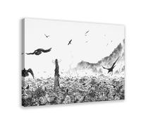 Stampa artistica da parete su tela a tema anime/manga, motivo: figliol prodigal, Miyamoto Musashi, per soggiorno e camera da letto, 40 x 60 cm