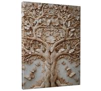 Stampa artistica da parete su tela con albero delle farfalle, stampa artistica rustica per la casa, decorazione estetica per soggiorno, camera da letto, ufficio, tela avvolta 40,6 x 50,8 cm