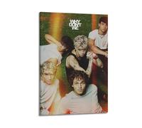 Stampa artistica da parete su tela con copertina dell'album "Why Don't We Print", con copertina di album musicali, pop hip hop, cantante rap, star, decorazione artistica da parete per ragazze e