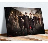 Stampa artistica da parete su tela, con cornice di Peaky Blinders Crew, 30 mm di profondità (76 x 50 cm)