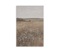 Stampa artistica da parete su tela con immagine di Gesù che cammina con scritta "Abide With Me", per soggiorno, camera da letto, bagno, ufficio, casa, 50 x 75 cm