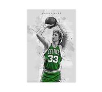Stampa artistica da parete su tela con immagine di Larry Bird soprannominato The Hick dal francese Lick and Larry Legend Basketball Player Dormitory, decorazione artistica da parete per soggiorno,