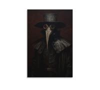 Stampa artistica da parete su tela con ritratto di dottore della peste, gotico vittoriano, Accademia oscura, per Halloween, decorazione artistica per soggiorno, camera da letto, bagno, ufficio, casa