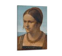 Stampa artistica da parete su tela, con ritratto di una giovane donna veneziana, poster decorativo moderno per la casa, 60 x 90 cm