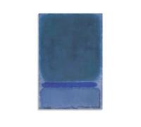 Stampa artistica da parete su tela con stampa verde su blu, 1968 di Mark Rothko, poster decorativo per la stanza, 60 x 90 cm