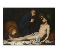 Stampa artistica da parete su tela di alta qualità, Jusepe de Ribera - Il lamento sul Cristo morto - 127 x 101 cm | Pronta da incorniciare | Ideale per la decorazione della casa o dell'ufficio |