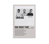 Stampa artistica da parete su tela di Blink-182, con scritta "One More Time...", adatta per camera da letto, sala da pranzo e soggiorno, bella opera d'arte è un ottimo regalo per gli amici, stile