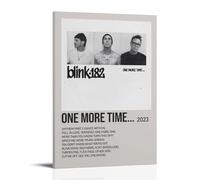 Stampa artistica da parete su tela di Blink-182, con scritta "One More Time...", adatta per camera da letto, sala da pranzo e soggiorno, bella opera d'arte è un ottimo regalo per gli amici, stile