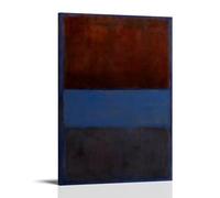 Stampa artistica da parete su tela di Mark Rothko Great Work (Rust and Blue) (60 x 90 cm)