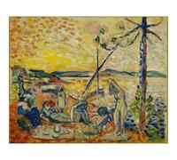 Stampa artistica da parete su tela di qualità - Henri Matisse - Studio per Luxe, calme et volupté 5-76 x 101 cm | pronta da incorniciare | Ideale per la decorazione della casa o dell'ufficio | Ottima