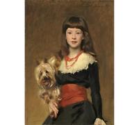 Stampa artistica da parete su tela di qualità - John Singer Sargent - Miss Beatrice Townsend - 127 x 101 cm | pronta da incorniciare | Ideale per la decorazione della casa o dell'ufficio | Ottima idea