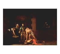 Stampa artistica da parete su tela di qualità - La decapitazione di Giovanni Battista di Caravaggio - 76 x 101 cm | Pronta da incorniciare | Ideale per la decorazione della casa o dell'ufficio |
